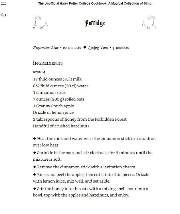 Книга кулинарная Harry Potter College Cookbook: A Magical Collection of Simple and Spellbinding Recipes (Eng) 