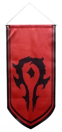 Прапор Орди Варкрафт World of Warcraft Horde Flag banner (125 х 55 см)
