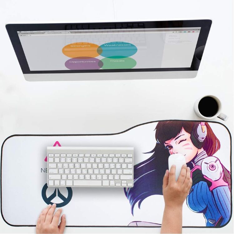Коврик Overwatch Large Gaming Mouse Pad D.va (70*32 см) Curve