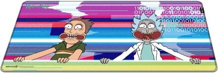 Килимок для миші ігрова поверхня Warner Brothers RICK AND MORTY Glitched Рік і Морті XL (90*42 cm)