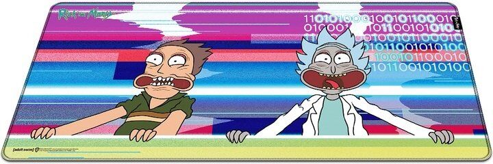Коврик для мыши игровая поверхность Warner Brothers RICK AND MORTY Glitched Рик и Морти XL (90*42 cm)