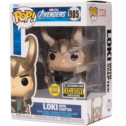 Фигурка Funko Pop Marvel Loki with Scepter Фанко Локи со скипетром 985 (EE Exclusive)