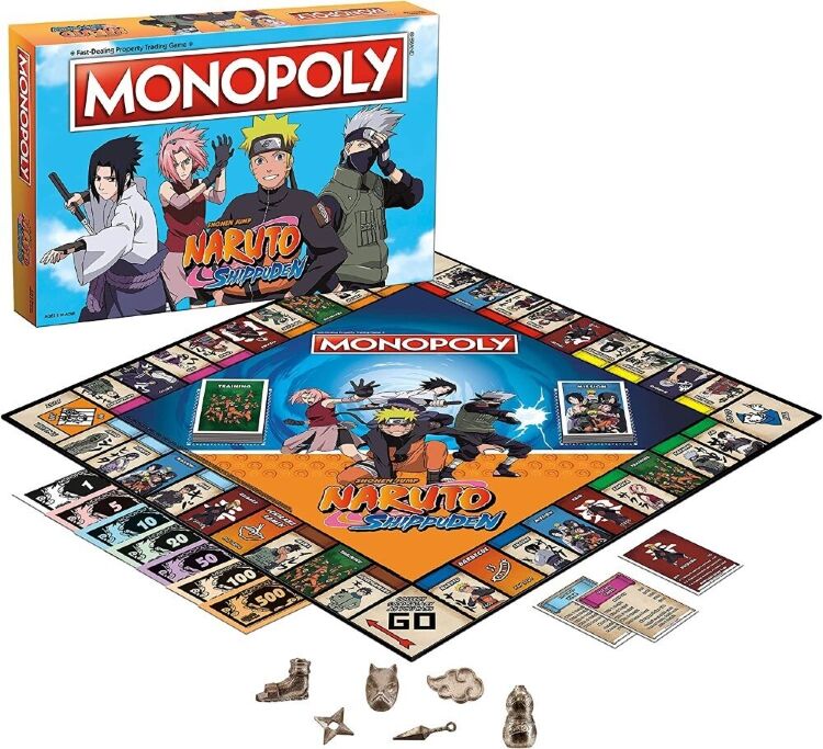 Монополия настольная игра Наруто Шиппуден Naruto Monopoly Board Game