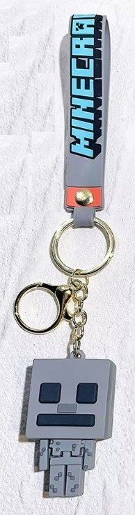 Брелок подвеска на рюкзак Minecraft Майнкрафт 3D Skeleton Backpack