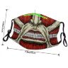 Маска защитная для лица Attack on Titan Атака титанов Титан + 2 угольных фильтра 