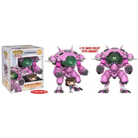 Фігурка Overwatch Funko Pop! D.Va and MEKA Buddy (Super-Sized) Figure