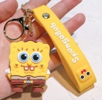 Брелок подвеска на рюкзак SpongeBob 3D Keychain Спанчбоб Губка Боб Квадратные Штаны