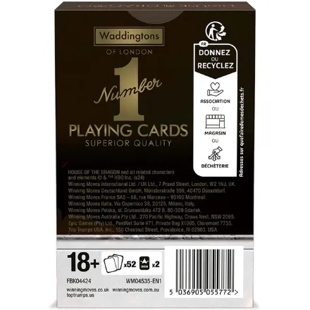 Гральні карти Winning Moves Game of Thrones House of Dragons Waddingtons Number 1 Гра престолів Дім дракона