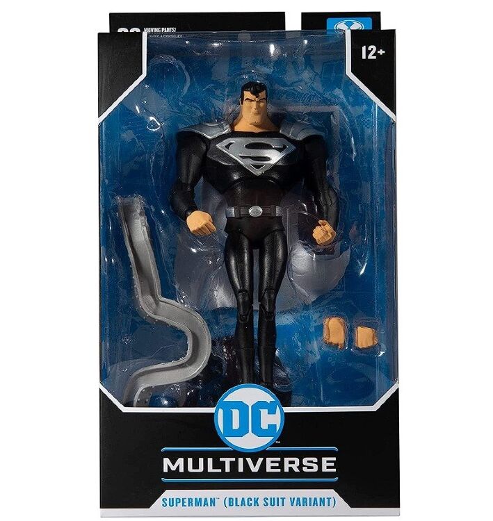 Фигурка McFarlane DC Multiverse Animated Superman (Black Suit) Супермен 18 см.