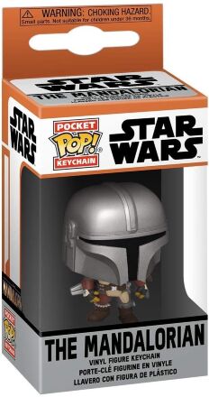Брелок - Funko Pocket Pop Star Wars Keychain - The Mandalorian фанко мандалорець