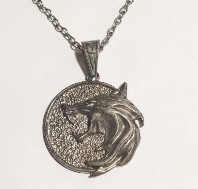 Медальон 3D Ведьмак (The Witcher) металл новый кулон Геральта из сериала №2