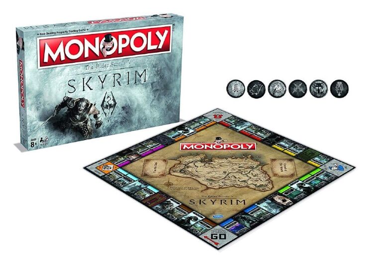 Монополия настольная игра Skyrim Monopoly Board Game Скайрим