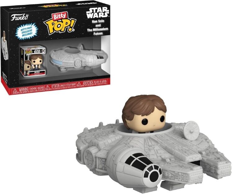 Фигурки Funko Bitty Ride: Star Wars Han Solo with Millenium Falcon фанко Хан Соло и Сокол тысячилетия