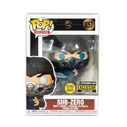 Фігурка Funko Pop Mortal Kombat Sub-Zero 1057 Саб Зіро фанко (Exclusive) Світиться в темряві