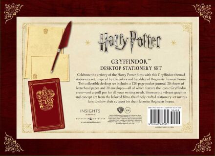 Канцелярський набір Harry Potter: Gryffindor Desktop Stationery Set Гаррі Поттер Блокнот + Перо