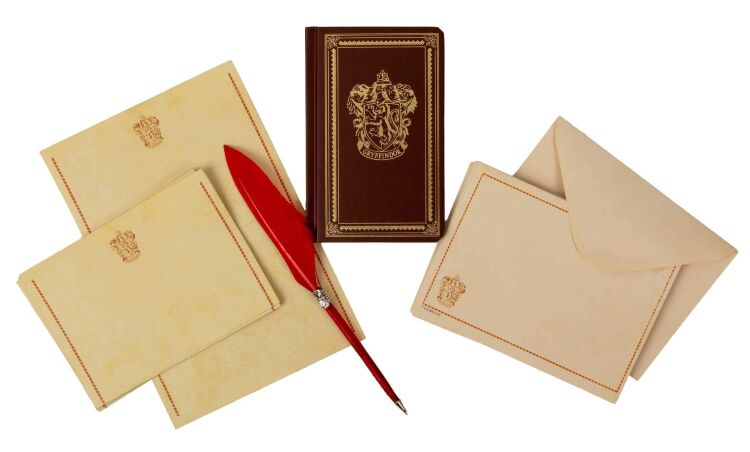 Канцелярский набор Harry Potter: Gryffindor Desktop Stationery Set Гарри Поттер Блокнот + Перо