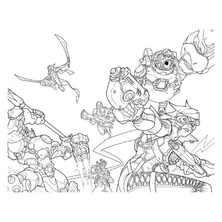 Розфарбування Overwatch Coloring Book