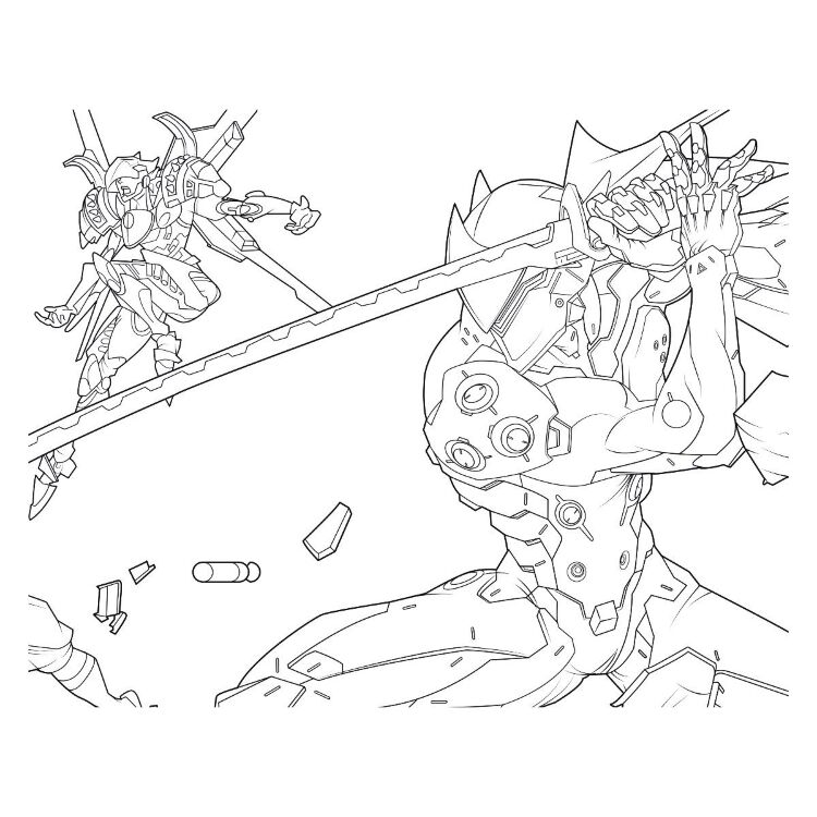 Раскраска Overwatch Coloring Book