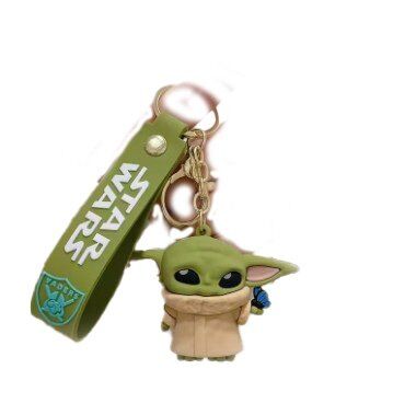 Брелок підвіска на рюкзак Star Wars Mandalorian Baby Yoda 3D Keychain Backpack Мандалорець Грогу #3