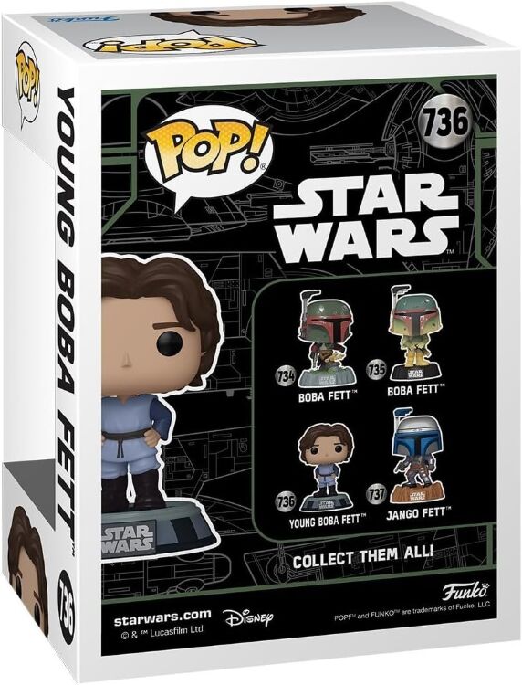 Фигурка Funko Star Wars: Young Boba Fett Боба Фетт Фанко Звёздные войны 736