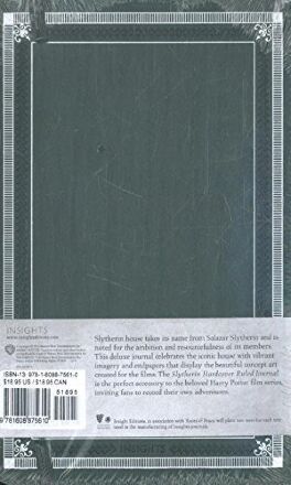 Блокнот Harry Potter Slytherin Ruled Journal (Insights Journals) (Hardcover)