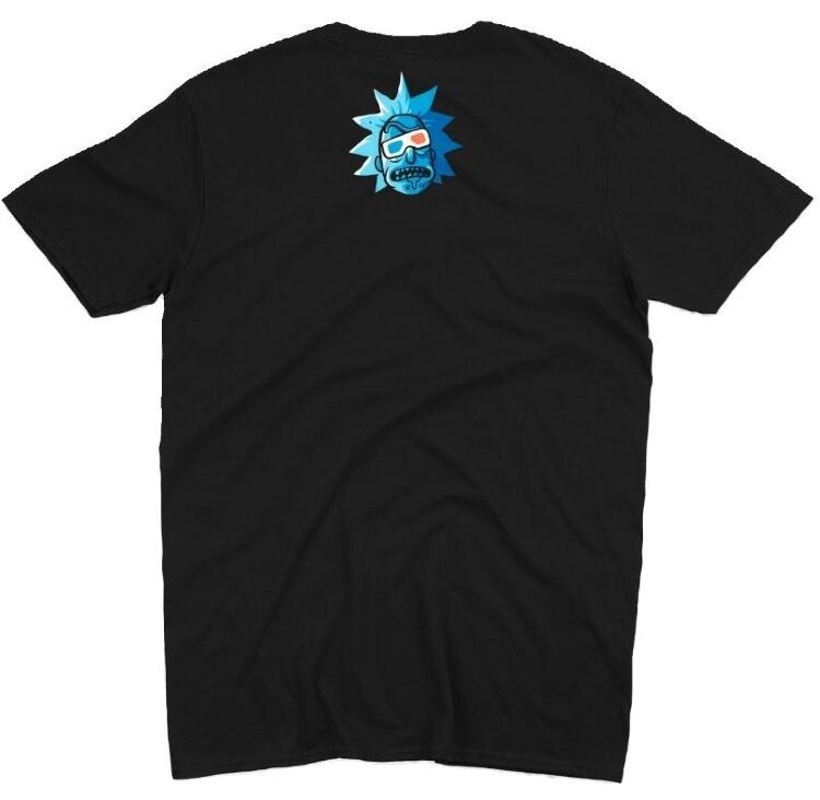 Футболка Morze Rick and Morty as Stranger Things T-Shirt Рик и морти как Очень странные дела (размер L)