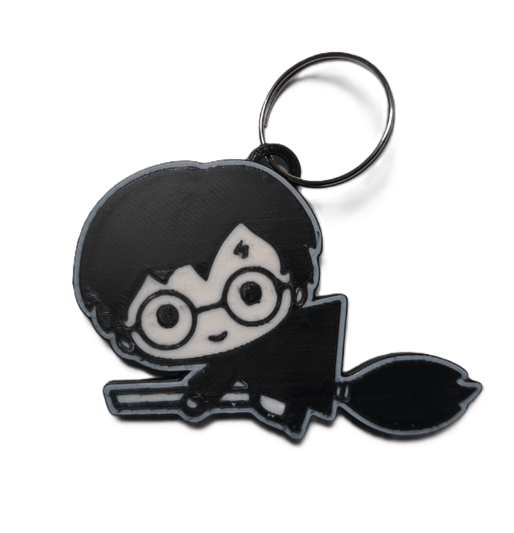 Брелок Harry Potter Гарри на метле Keychain ABS пластик 6 см. 