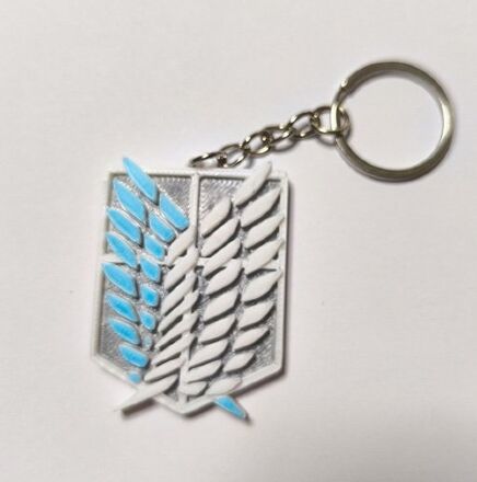 Брелок емблема Розвідкорпус Атака Титанів Attack on Titan Keychain ABS пластик 5 см.