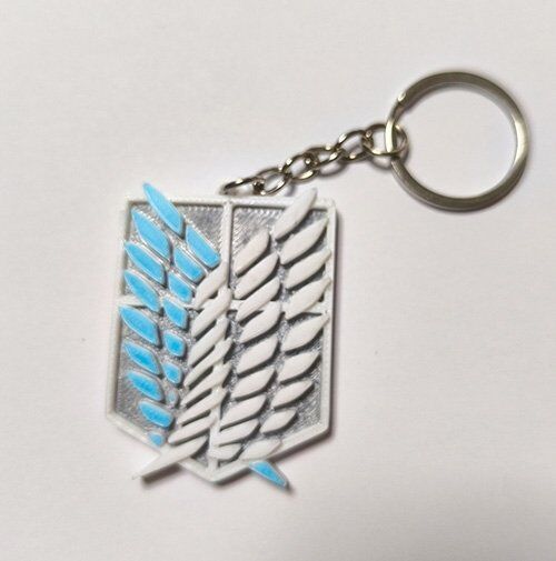 Брелок эмблема Разведкорпус Атака Титанов Attack on Titan Keychain ABS пластик 5 см.