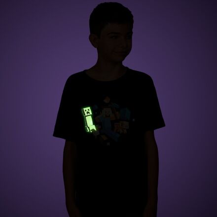  Футболка Minecraft Run Away! Glow in the Dark Youth Tee (розмір L)
