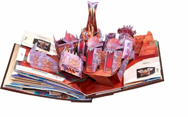 Книга Варкрафт 3D Трехмерная карта Азерота World of Warcraft Pop-Up Book (Твёрдый переплёт) (Eng)