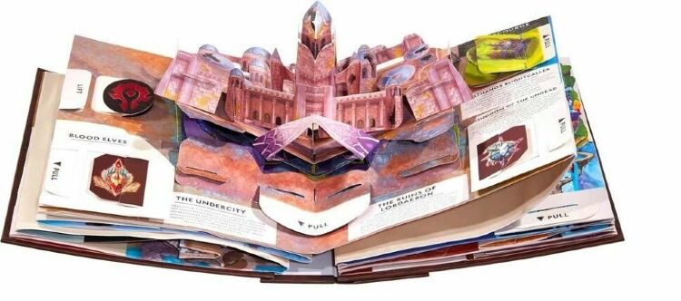 Книга Варкрафт 3D Трехмерная карта Азерота World of Warcraft Pop-Up Book (Твёрдый переплёт) (Eng)