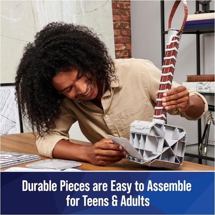 Пазл 4D Build Marvel Thor Mjolnir Hammer puzzle 3D картон Молот Тора Мьёльнир 87 шт.