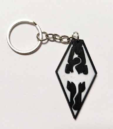 Брелок Skyrim Keychain Скайрім ABS пластик 5 см.