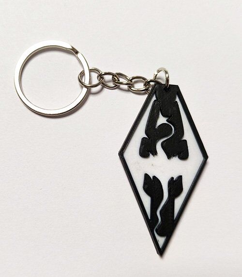 Брелок Skyrim Keychain Скайрим ABS пластик 5 см.