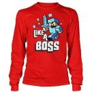  Футболка довгий рукав Minecraft Like a Boss Boys 8-20 Long Sleeve Tee (розмір M)