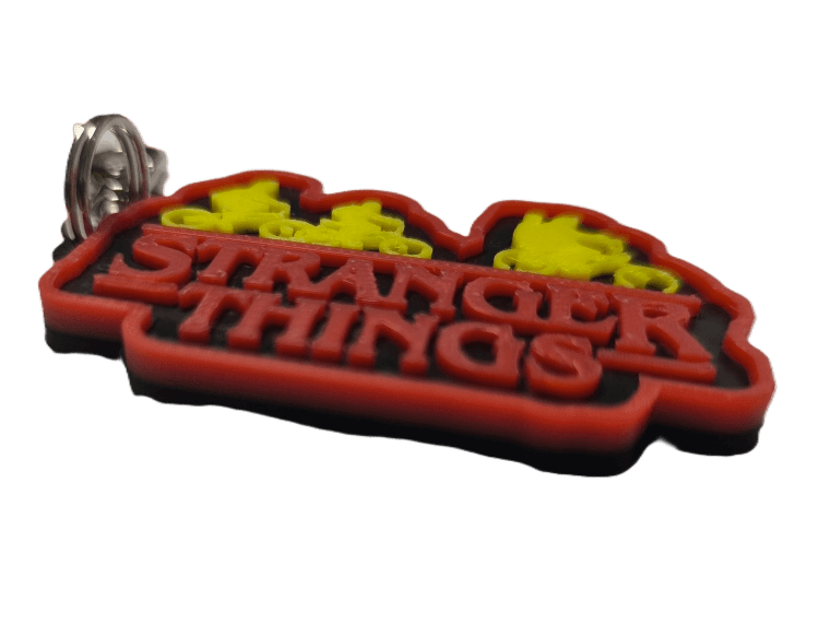 Брелок Stranger Things Очень странные дела Logo Keychain ABS пластик 4 см.