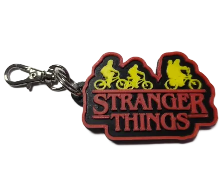 Брелок Stranger Things Дуже дивні справи Logo Keychain ABS пластик 4 см.