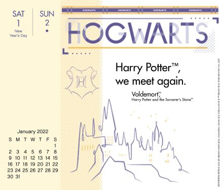 Каледар Гаррі Поттер 2022 Harry Potter Day-at-a-Time Box Calendar