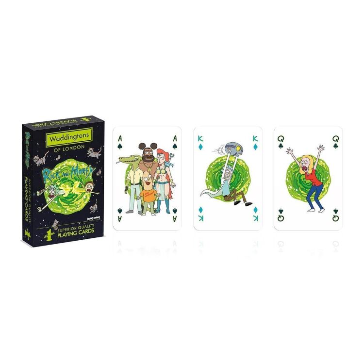 Игральные карты Рик и Морти Rick and Morty Playing Cards Game Waddingtons Number 1