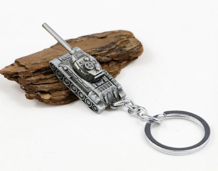 Брелок World of Tanks - танк (цвет: серебро)