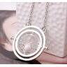 Кулон Harry Potter Маховик времени Гарри Поттер (Time Turner Necklace) серебряный