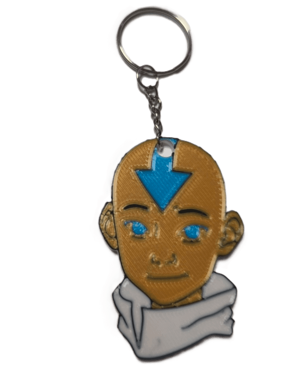 Брелок Avatar: The Last Airbender Aang Аватар Аанг Keychain ABS пластик 4 см.