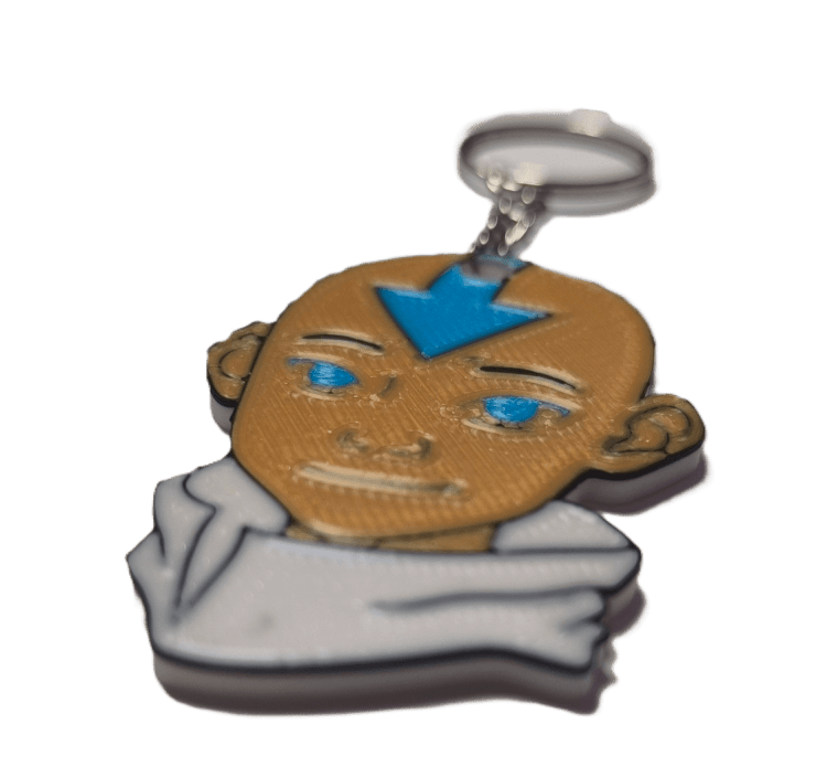 Брелок Avatar: The Last Airbender Aang Аватар Аанг Keychain ABS пластик 4 см.