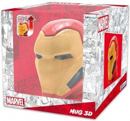 Кухоль хамелеон Marvel Ironman Ceramic 3D Mug Чашка Залізна Людина 450 мл
