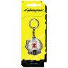 Брелок JINX Cyberpunk 2077 Heads Up Metal Keychain  