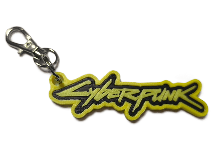 Брелок Cyberpunk 2077 Keychain Киберпанк ABS пластик 5 см.