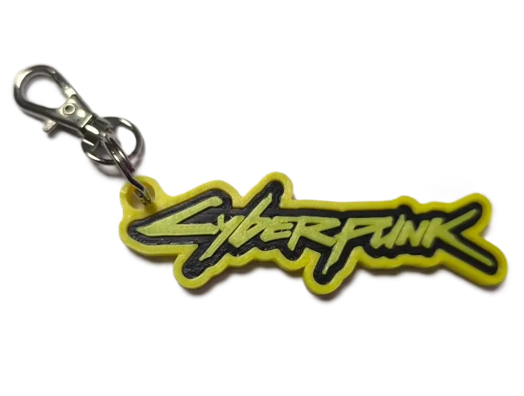 Брелок Cyberpunk 2077 Keychain Киберпанк ABS пластик 5 см.