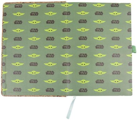 Блокнот Star Wars Faux-leather Notebook Mandalorian The Child Grogu Мандалорець
