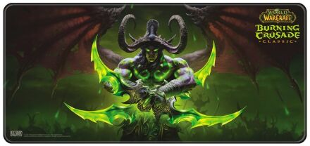 Килимок ігрова поверхня Blizzard World Of Warcraft Gaming Desk Mat Burning Crusade Illidan XL Іллідан (90*42 cm)